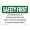 Signmission OSHA, Eye Protection Is Required Beyond This Point, 10in X 7in Rigid Plastic, 10" W, 7" H, Landscape OS-SF-P-710-L-10595 - alternate 1